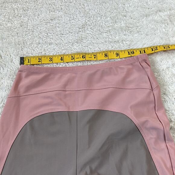 Out From Under Urban Outfitters pink and taupe stirrup leggings, size medium - Picture 10 of 14